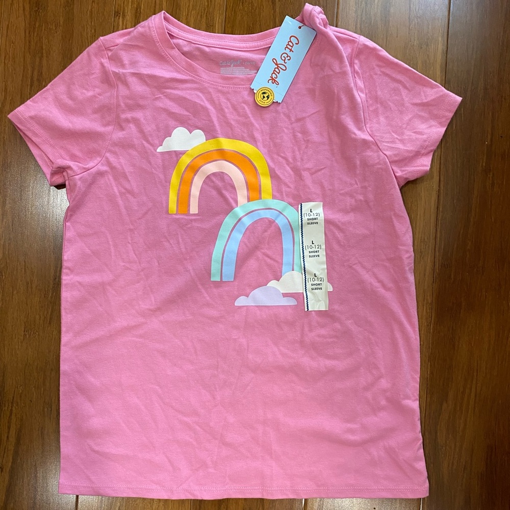 Cat & Jack Pink Short Sleeve Tee